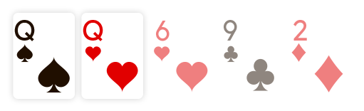 Example of One pair poker